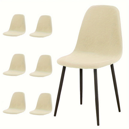Waterproof Milk Fiber Chair Covers - Set of 4/6