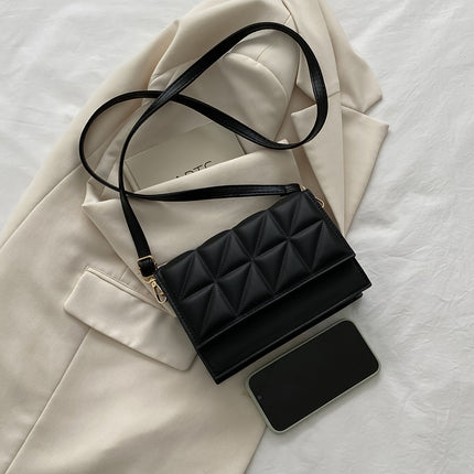 Elegant Black Quilted Crossbody Bag