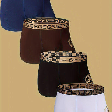 Black Golden Waistband Luxury Boxer Briefs