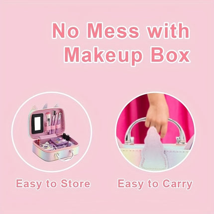 Washable Kids' Makeup Kit with Bag