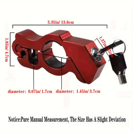 Heavy Duty Motorcycle Lock - Anti-Theft Throttle & Handlebar