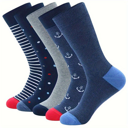 Plus Size Men's Stylish Crew Socks