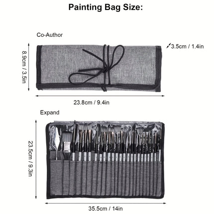 24pc Artist Paint Brush Set