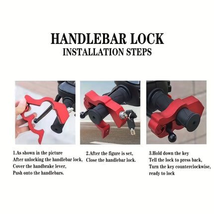 Heavy Duty Motorcycle Lock - Anti-Theft Throttle & Handlebar