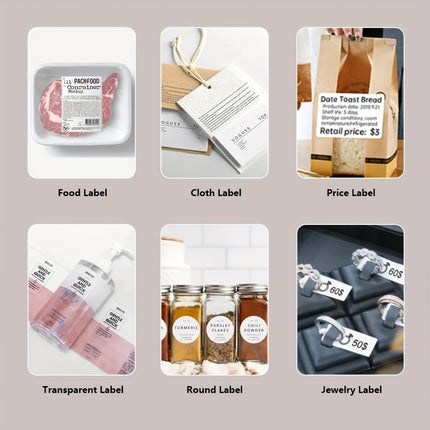White Square Label Stickers Roll (300)