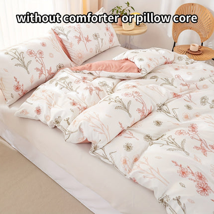 3pcs Baili Sweet Wine Multi-color Print Down Quilt Cover Set