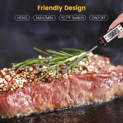 Instant Read Digital Thermometer - Perfect for BBQ & Baking