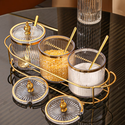 Seasoning Pot Set with Tray