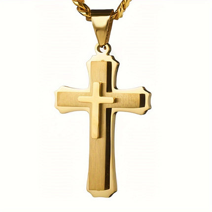 Classic Religious Cross Pendant Necklace