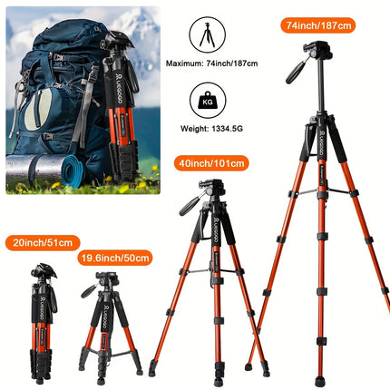 UEGOGO Heavy Duty Camera Tripod - 360° Rotation, Portable