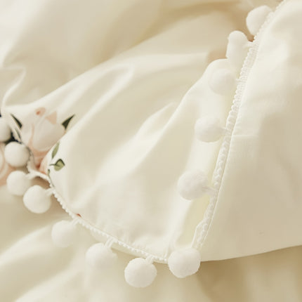 3pcs Floral Polyester Duvet Cover Set - Fresh & Pastoral Style