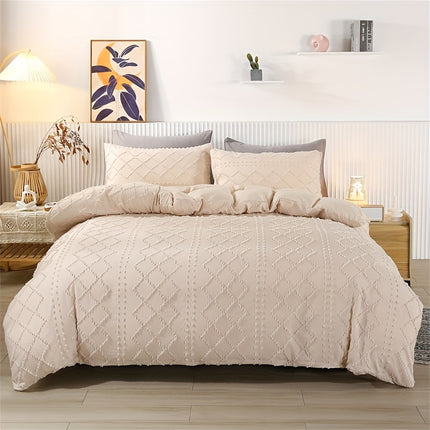 Bohemian Tufted Duvet Cover Set - Stylish & Cozy