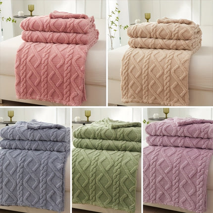 FAGEJIE Plush Lamb Fleece Throw Blanket - Cozy & Stylish