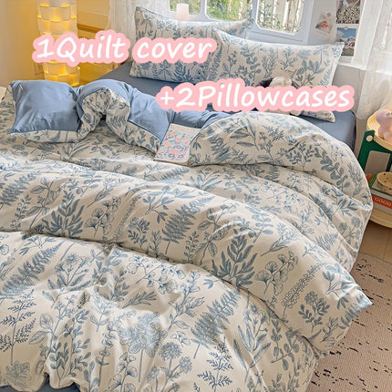 Floral 3-Piece Quilt Cover Set - All-Season Comfort