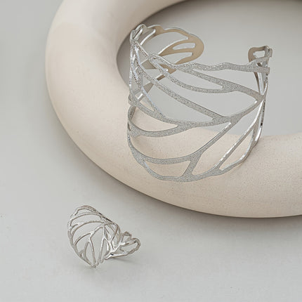 Vintage Leaf Design Jewelry Set