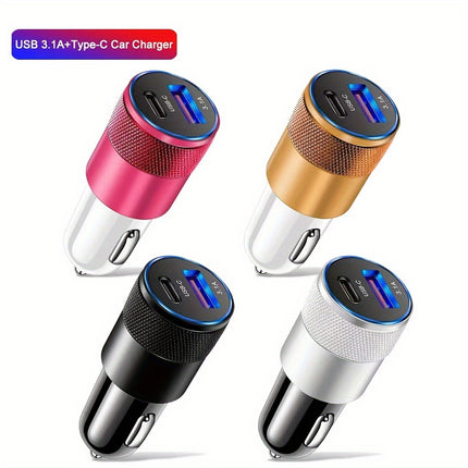 Super-Fast PD Car Charger with USB & Alloy Design