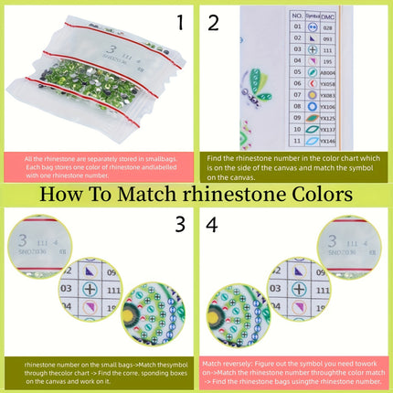 DIY Acrylic Diamond Art Kit - Cat & Flower