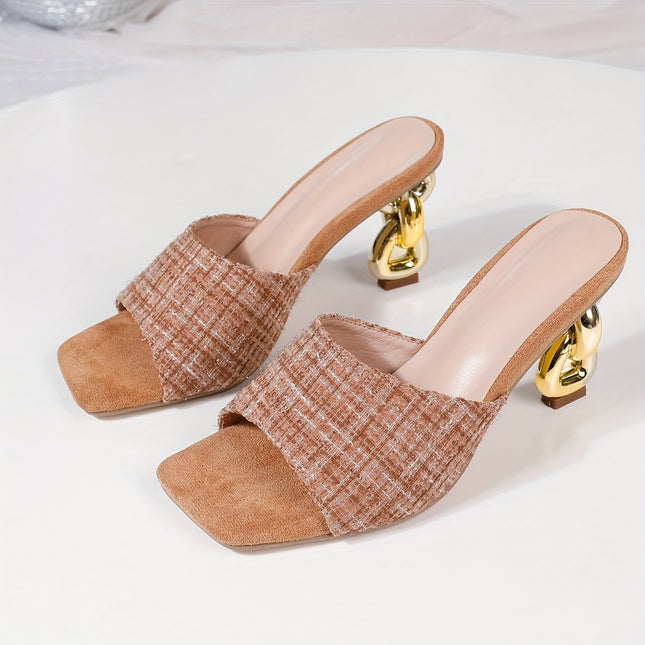 Women's High-Heeled Mule Sandals