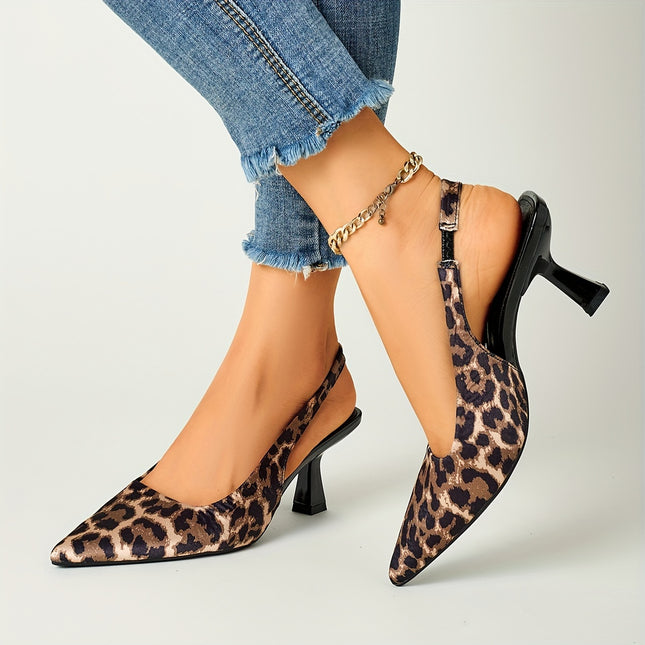 Leopard Print Stiletto Heels