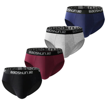 4 Pcs Men's Cotton Briefs