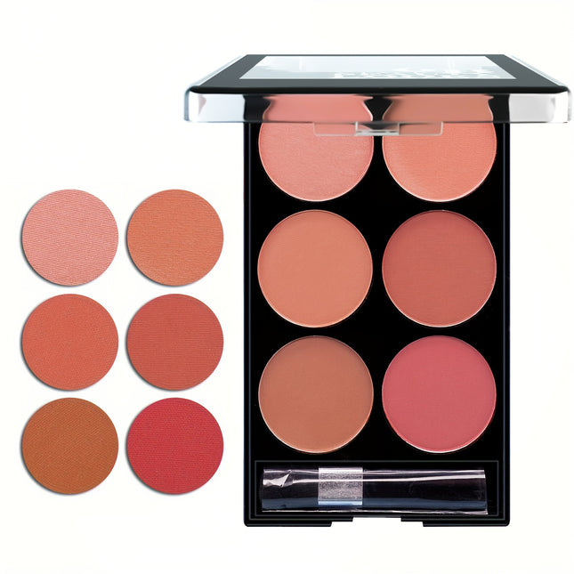 6-Shade Matte Blush Palette