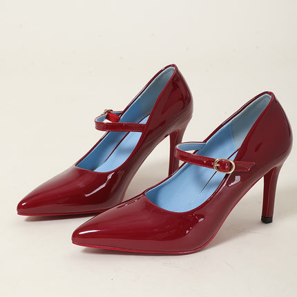 Elegant Mary-Jane Stiletto Pumps