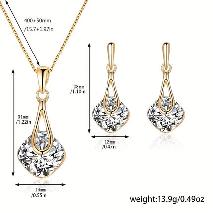 Minimalist Square Jewelry Set