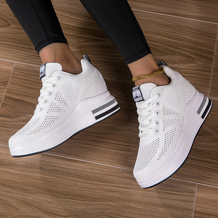 Women's Height-Boosting Mesh Sneakers