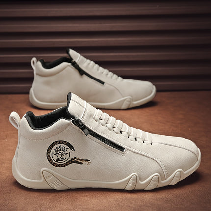 Men’s High-Top Sneakers with Zipper