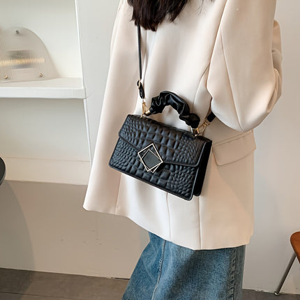 Trendy Crocodile Pattern Shoulder Bag