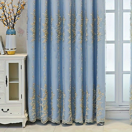Elegant Floral Blackout Curtains