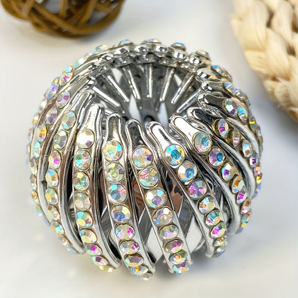 Elegant Bird Nest Rhinestone Hair Clip