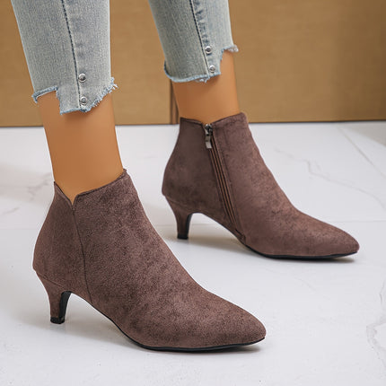 Elegant Pointed Toe Ankle Boots