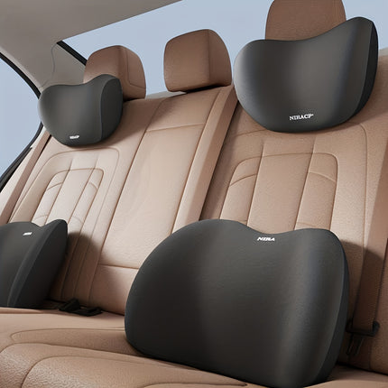 Memory Foam Car Neck & Lumbar Pillow – Ultimate Comfort