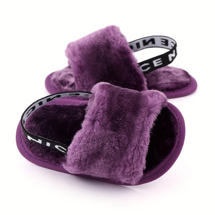 Cute Furry Slip-On House Shoes