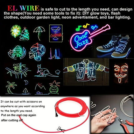 LED Glow Wire Party Costume Lights