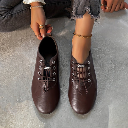 Elegant Lace-Up Ballet Flats