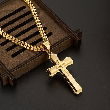 Classic Religious Cross Pendant Necklace