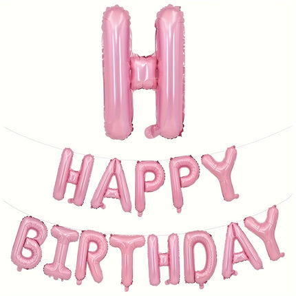 Customizable Foil Letter Balloon Banner