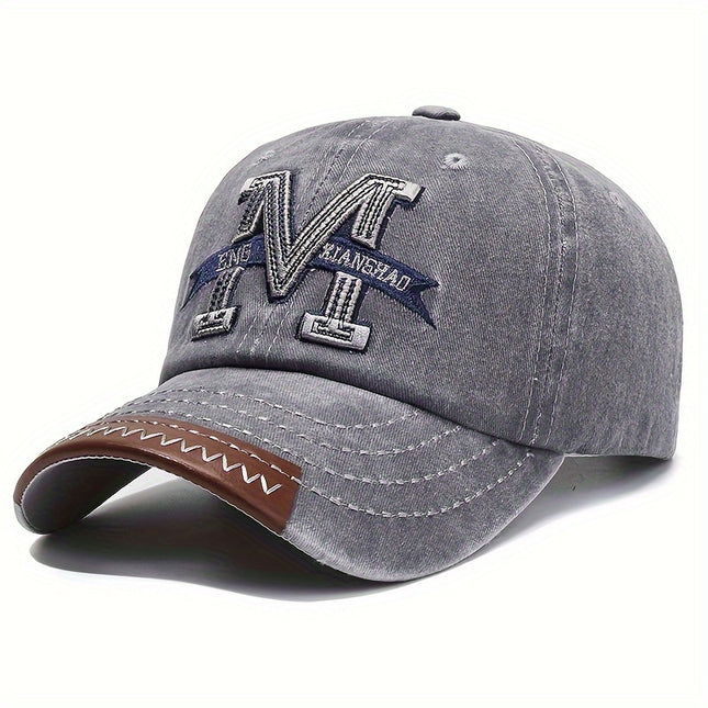 Retro Washed Denim Duckbill Cap