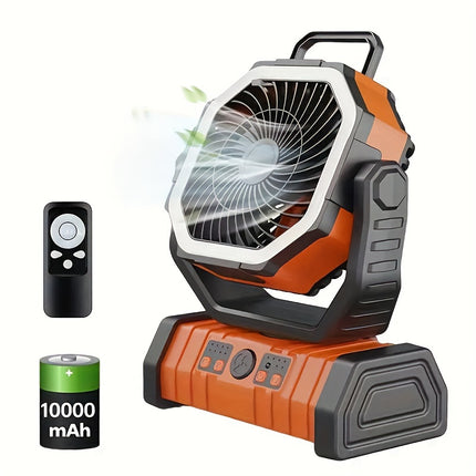 Portable Camping Fan with Light – Cooling Anywhere