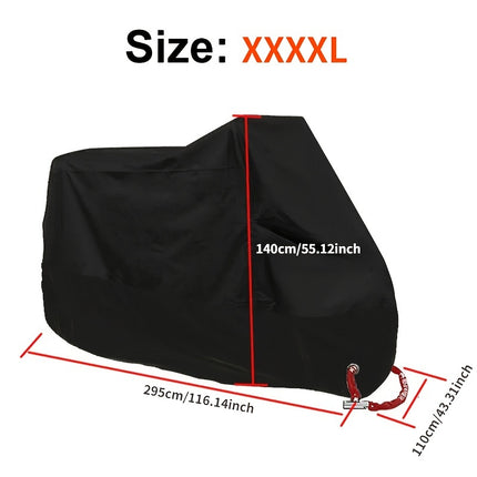 Motorcycle Rain Cover - Waterproof 190T Polyester Protection
