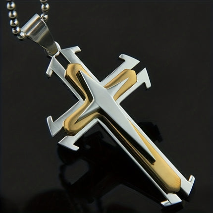 Men's Multi-layer Cross Necklace