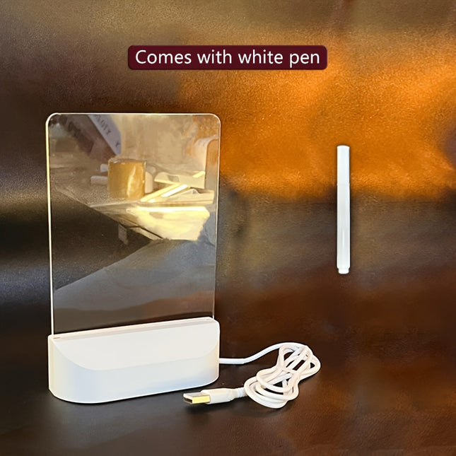 Glow-In-The-Dark LED Memo Board with 7 Pens