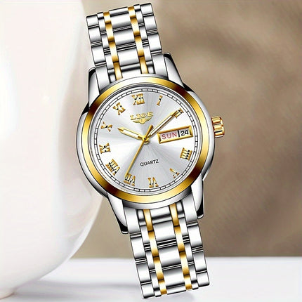 LIGE Gold Women's Bracelet Watch