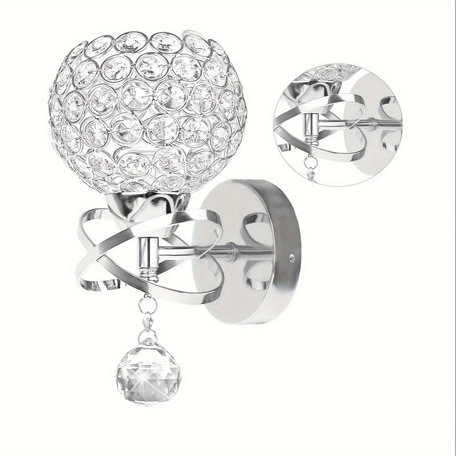 Modern Crystal Wall Sconce – Elegant Lighting for Any Room