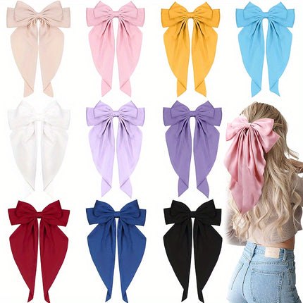 Elegant Retro Ribbon Bow Barrettes