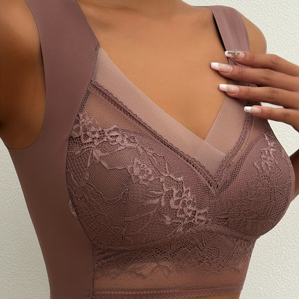 Seamless Lace Push-Up Bralette