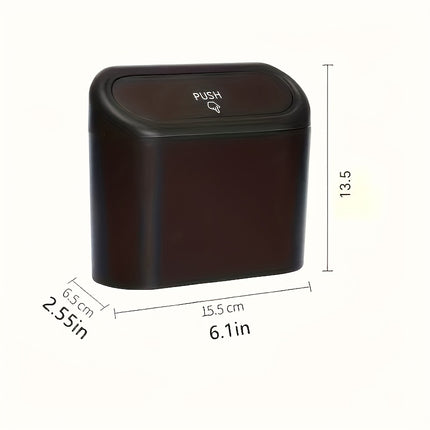 Leak-Proof Car Trash Can with Lid – Durable & Convenient