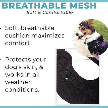 Reflective No-Pull Dog Harness with Easy-Grab Handle - Monti Bargains